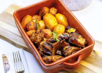 Cabrito assado no forno à moda antiga