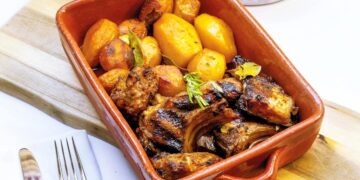 Cabrito assado no forno à moda antiga