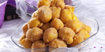 Sonhos de abóbora à moda antiga