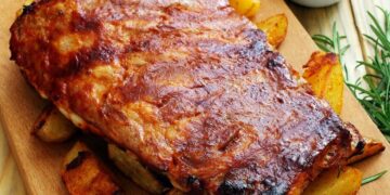 Entrecosto no forno à Portuguesa