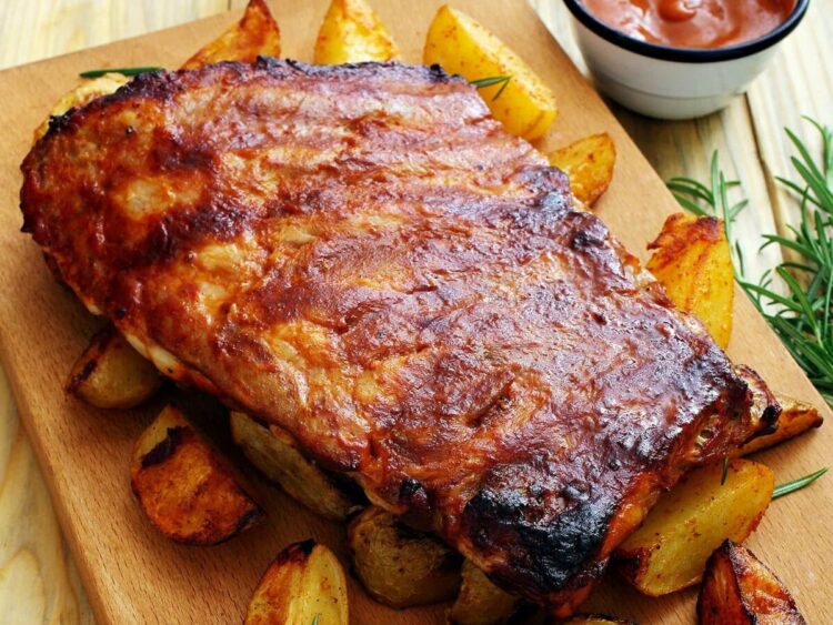 Entrecosto no forno à Portuguesa