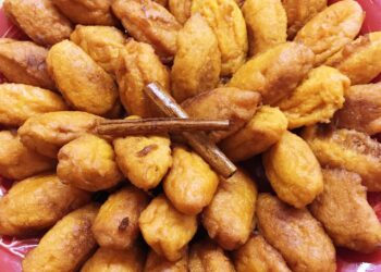 Bilharacos de abóbora no forno