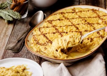 Aletria cremosa à moda antiga