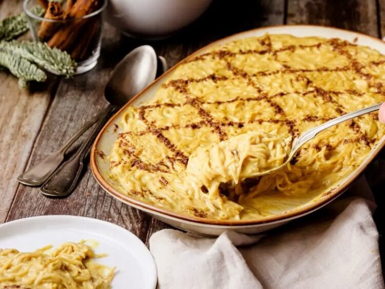 Aletria cremosa à moda antiga