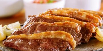 Picanha no forno com manteiga e alho