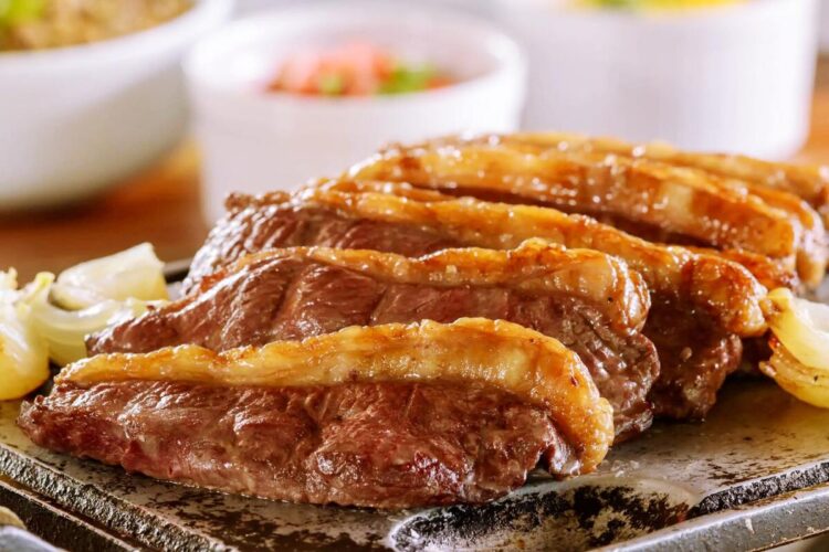 Picanha no forno com manteiga e alho