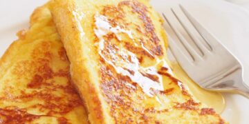 Rabanadas com calda de laranja