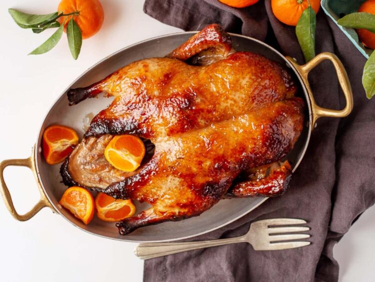 Pato assado à moda antiga