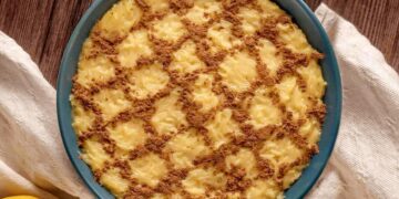 Aletria com leite condensado