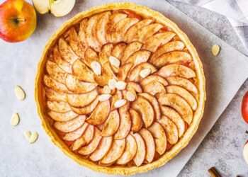 Tarte de maçã e canela