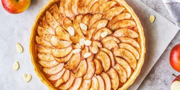 Tarte de maçã e canela