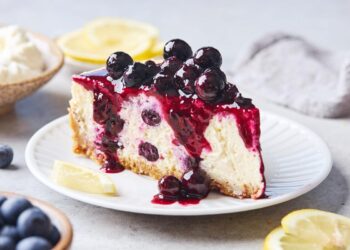 Cheesecake de mirtilos