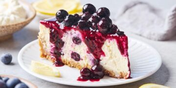 Cheesecake de mirtilos