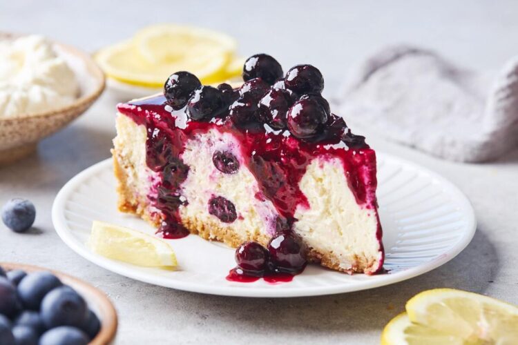 Cheesecake de mirtilos