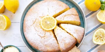 Bolo de claras e limão