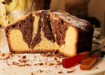 Bolo mármore de cenoura