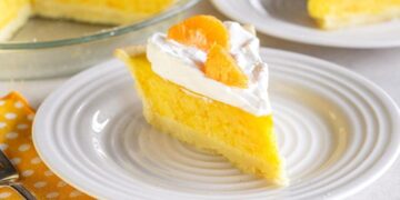 Tarte de coco e laranja