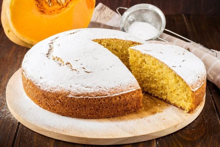 Bolo de abóbora e laranja