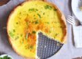 Quiche de frango com natas