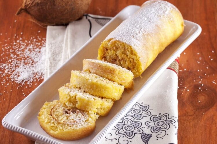 Torta de coco húmida