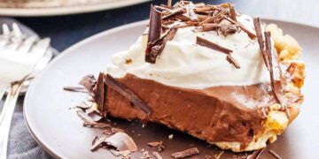 Tarte de iogurte e chocolate