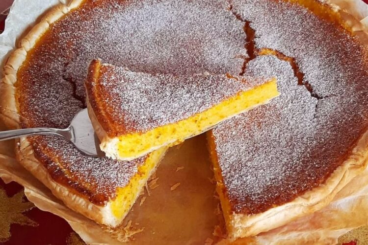 Tarte de coco e cenoura