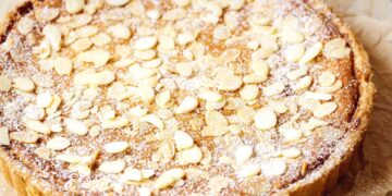 Tarte de amêndoa e leite condensado