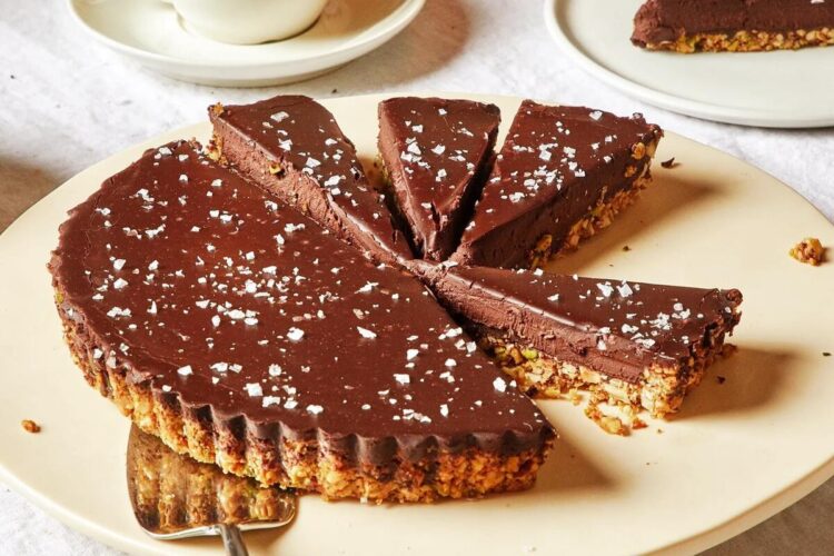 Tarte de chocolate com base de bolacha