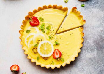 Tarte de limão e coco