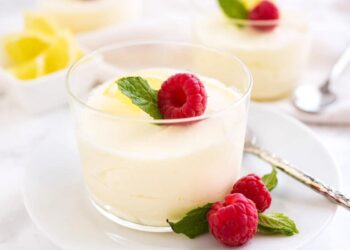 Mousse de limão com natas