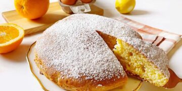 Bolo de laranja e coco