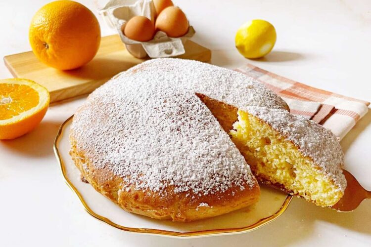 Bolo de laranja e coco