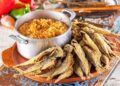 Jaquinzinhos com arroz de tomate