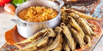 Jaquinzinhos com arroz de tomate