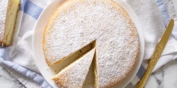 Bolo de coco e leite condensado