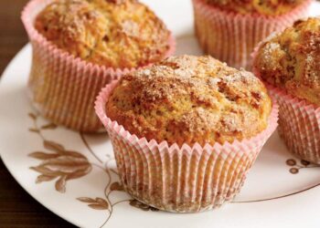 Queques de maçã e iogurte