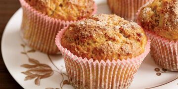 Queques de maçã e iogurte