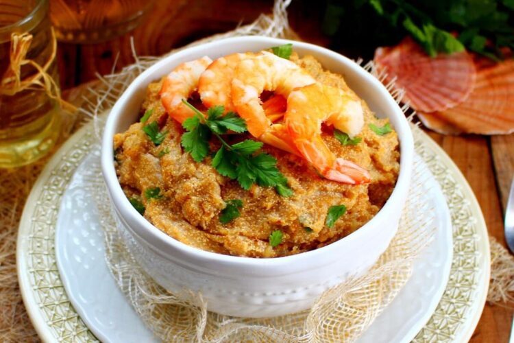 Açorda de ovas à moda do Alentejo