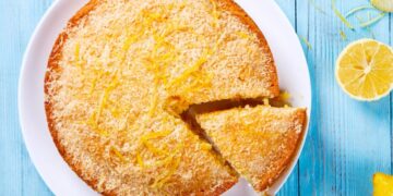 Bolo de limão e coco