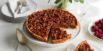 Tarte de noz e mel