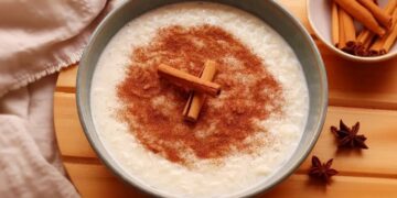 Arroz doce com leite condensado