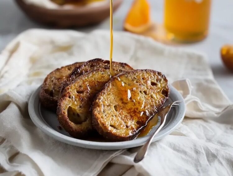 Rabanadas com calda de mel