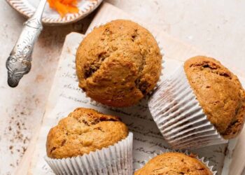 Queques de cenoura e laranja