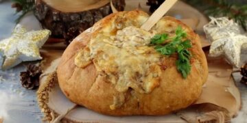 Pão recheado com alheira