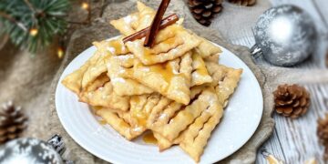 Coscorões com calda de mel