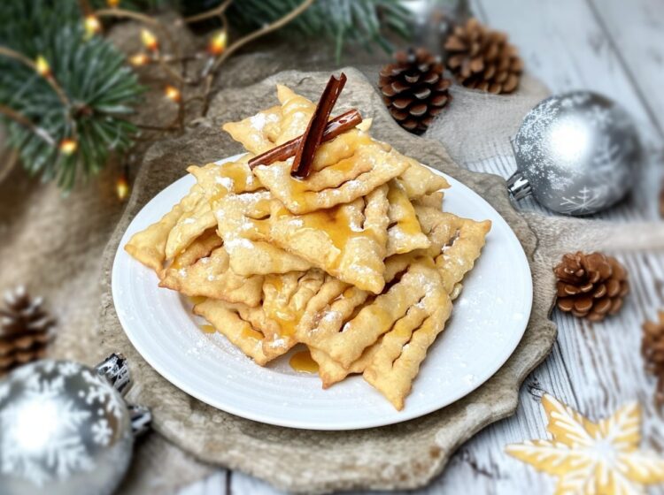 Coscorões com calda de mel