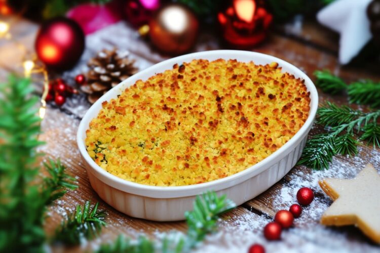 Bacalhau com broa e espinafres