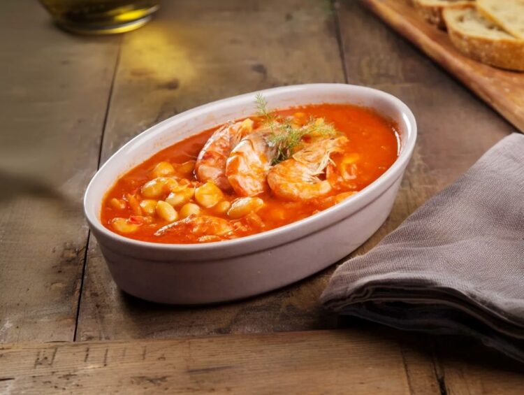 Feijoada de gambas à Algarvia