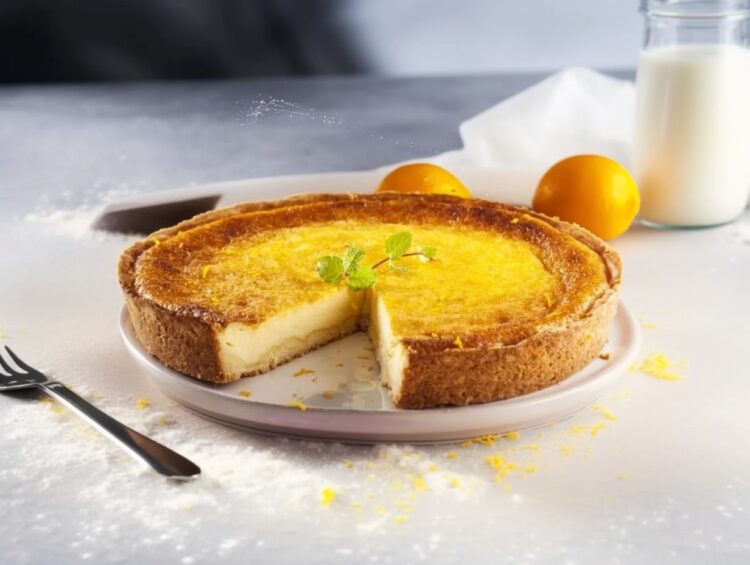 Tarte de requeijão alentejana