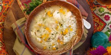 Canja de arroz à moda antiga